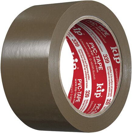 Kip 339-00 PVC hnedá baliaca páska, dĺžka 66 m 